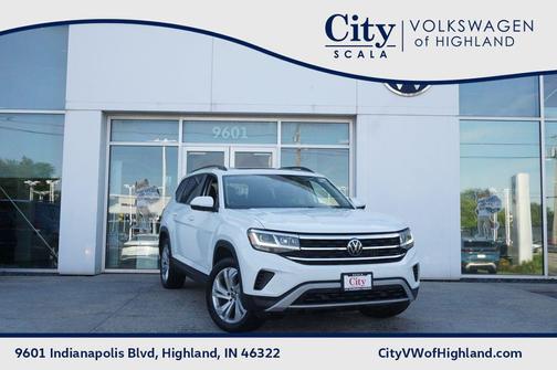 Pure White 2023 Volkswagen Atlas 3.6L SE w/Technology