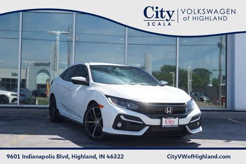 Platinum White Pearl 2021 Honda Civic Sport