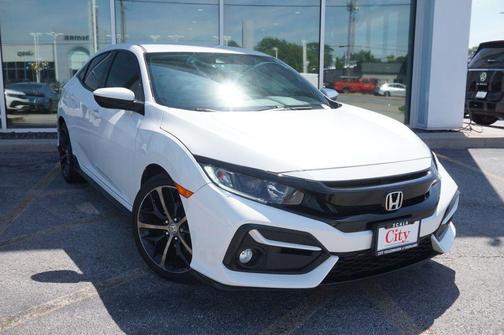 Platinum White Pearl 2021 Honda Civic Sport