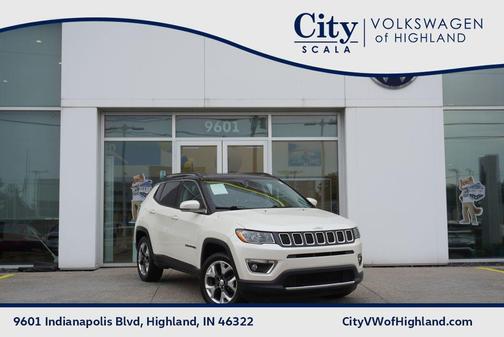 Pearl White Tri-Coat 2018 Jeep Compass Limited