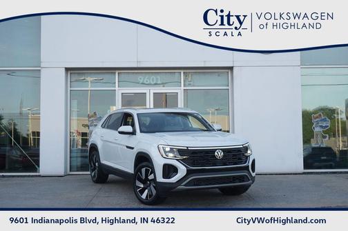 Opal White 2025 Volkswagen Atlas Cross Sport 2.0T SEL