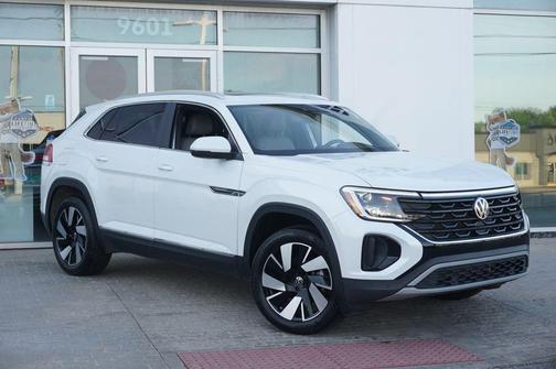 Opal White 2025 Volkswagen Atlas Cross Sport 2.0T SEL