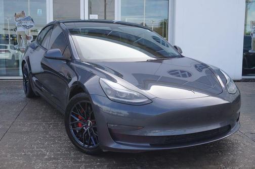 Solid Black 2022 Tesla Model 3 Performance