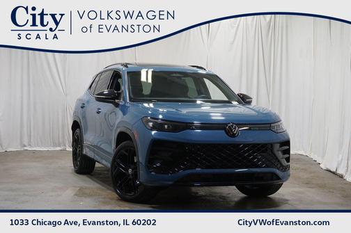 Monterey Blue Pearl 2025 Volkswagen Tiguan 2.0T SE R-Line Black 4MOTION