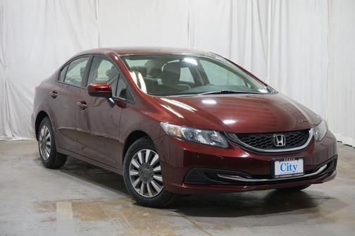 Red 2015 Honda Civic LX