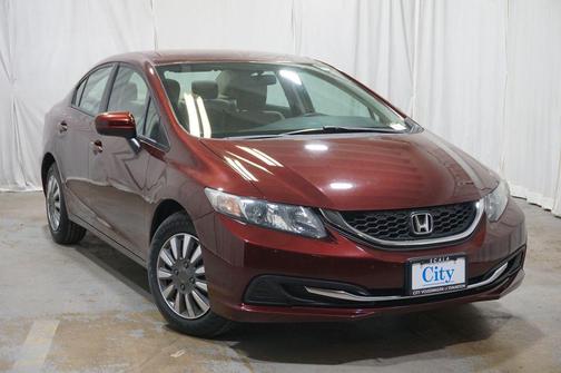 Red 2015 Honda Civic LX