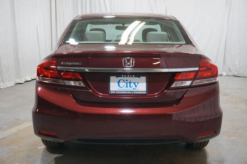 Red 2015 Honda Civic LX