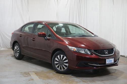 Red 2015 Honda Civic LX