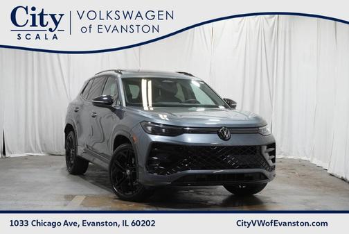 Platinum Gray Metallic 2025 Volkswagen Tiguan 2.0T SE R-Line Black 4MOTION