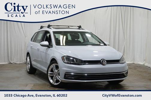 White Silver Metallic 2018 Volkswagen Golf SportWagen TSI SEL