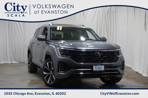 Platinum Gray Metallic 2025 Volkswagen Atlas 2.0T SEL Premium R-Line 4MOTION