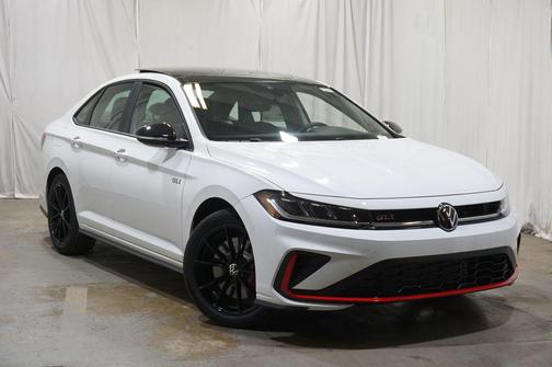 Pure White w/Deep Blk Rf 2026 Volkswagen Jetta GLI 2.0T Autobahn
