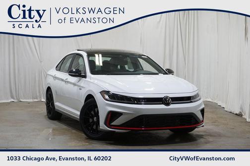 Pure White w/Deep Blk Rf 2026 Volkswagen Jetta GLI 2.0T Autobahn