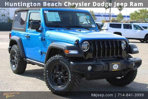 Hydro Blue Pearl 2021 Jeep Wrangler Sport