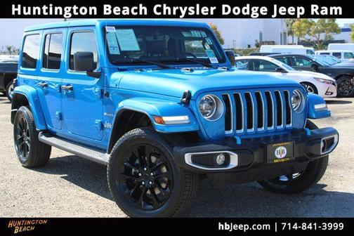 Hydro Blue Pearl 2023 Jeep Wrangler 4xe Sahara
