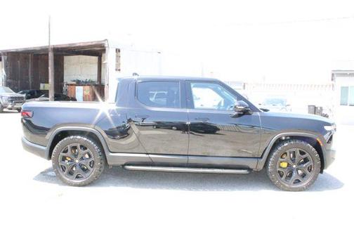 Black 2025 Rivian R1T Adventure Package