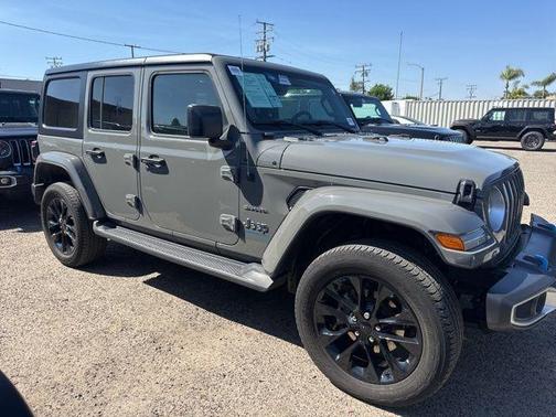 Sting Gray Clearcoat 2023 Jeep Wrangler 4xe Sahara