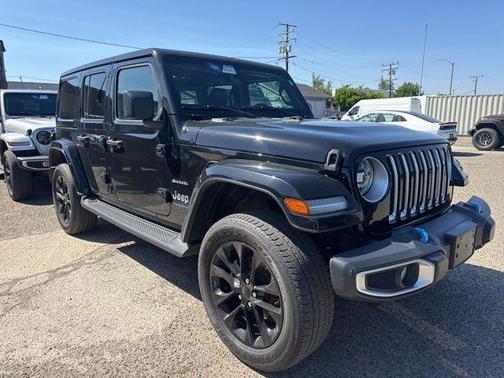Black Clearcoat 2023 Jeep Wrangler 4xe Sahara