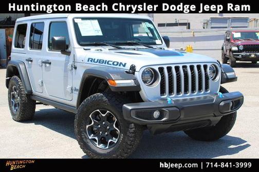 Silver 2023 Jeep Wrangler 4xe Rubicon