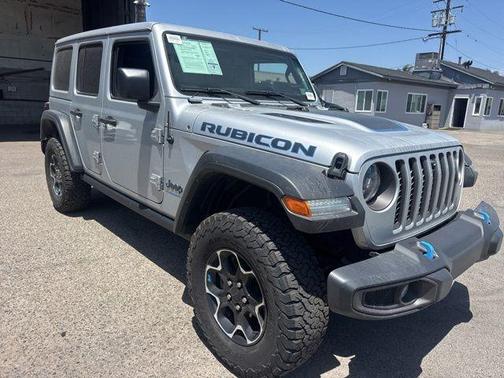 Silver 2023 Jeep Wrangler 4xe Rubicon