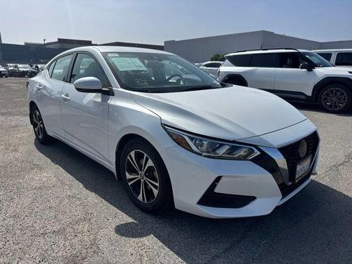 Aspen White 2023 Nissan Sentra SV