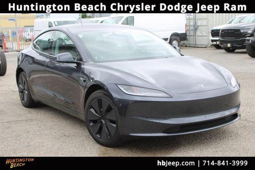 Stealth Gray 2025 Tesla Model 3 Long Range