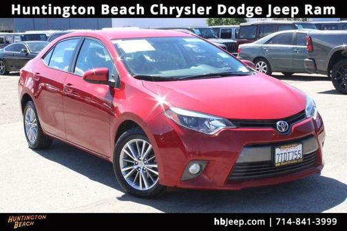 Barcelona Red Metallic 2015 Toyota Corolla LE Plus