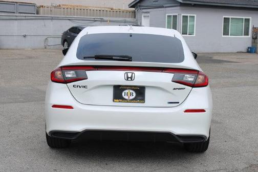 Platinum White Pearl 2026 Honda Civic Hybrid Sport
