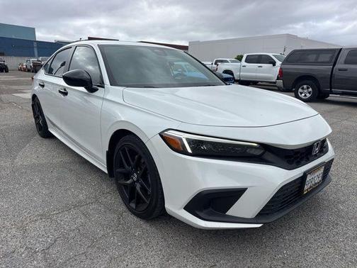 White 2023 Honda Civic Si Base