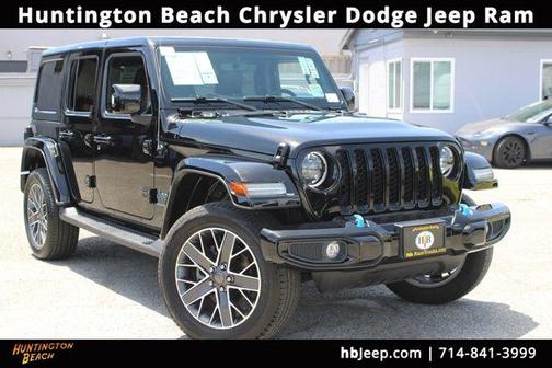 Black Clearcoat 2023 Jeep Wrangler 4xe Sahara