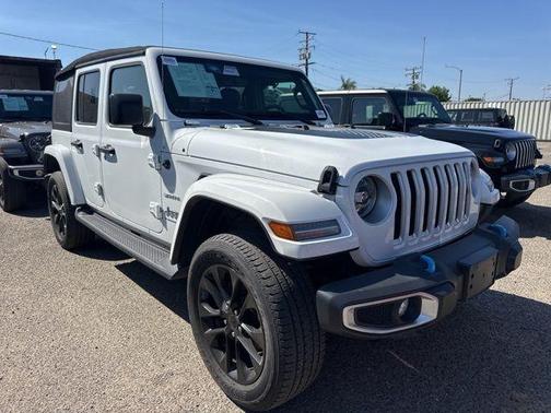 Bright White Clearcoat 2023 Jeep Wrangler 4xe Sahara