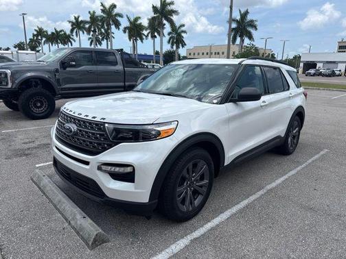 White Metallic 2021 Ford Explorer XLT