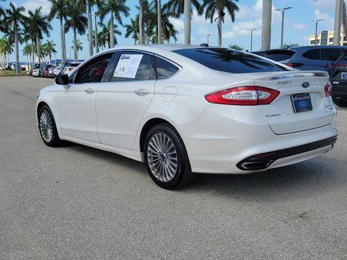 White Platinum Clearcoat Metallic 2015 Ford Fusion Titanium