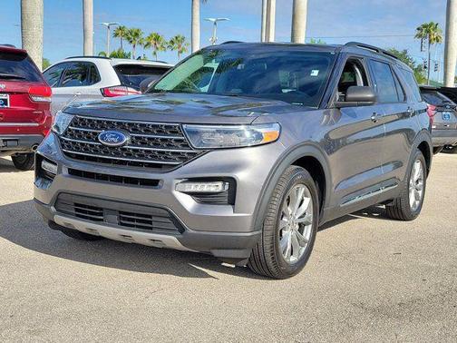 Gray Metallic 2022 Ford Explorer XLT