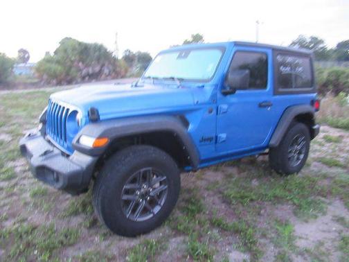 Hydro Blue Pearl Coat 2024 Jeep Wrangler Sport S