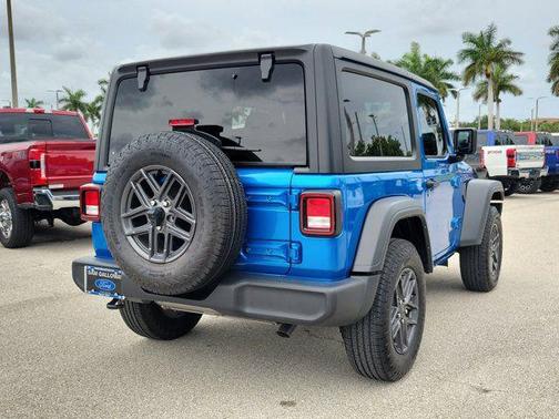 Hydro Blue Pearl Coat 2024 Jeep Wrangler Sport S