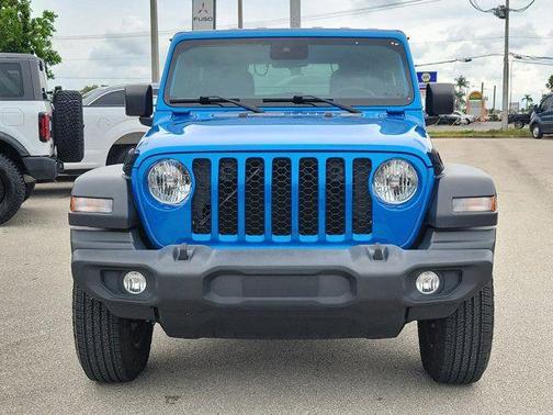 Hydro Blue Pearl Coat 2024 Jeep Wrangler Sport S