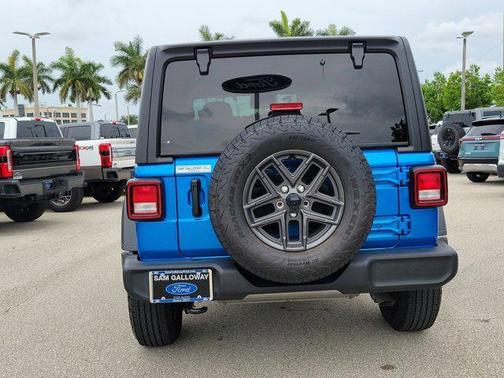 Hydro Blue Pearl Coat 2024 Jeep Wrangler Sport S