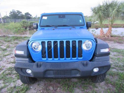 Hydro Blue Pearl Coat 2024 Jeep Wrangler Sport S