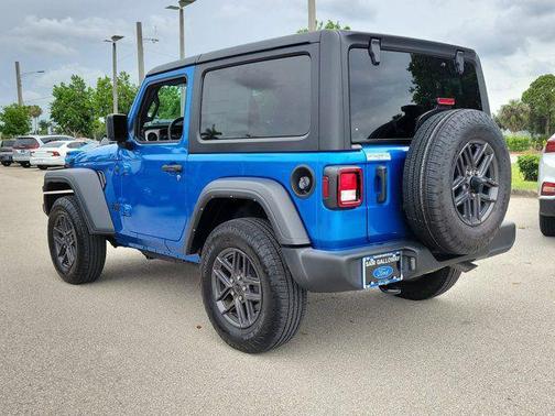 Hydro Blue Pearl Coat 2024 Jeep Wrangler Sport S