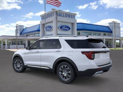 White Metallic 2026 Ford Explorer Platinum