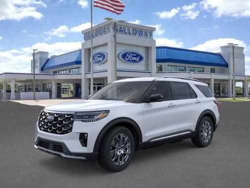White Metallic 2026 Ford Explorer Platinum