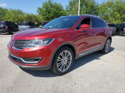 Red 2016 Lincoln MKX Reserve
