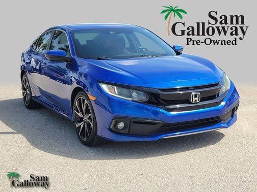 Blue 2019 Honda Civic Sport