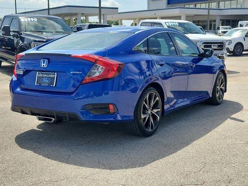 Blue 2019 Honda Civic Sport