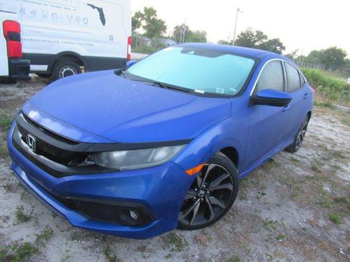 Blue 2019 Honda Civic Sport