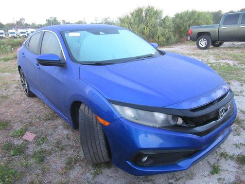 Blue 2019 Honda Civic Sport