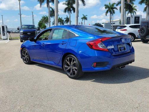 Blue 2019 Honda Civic Sport