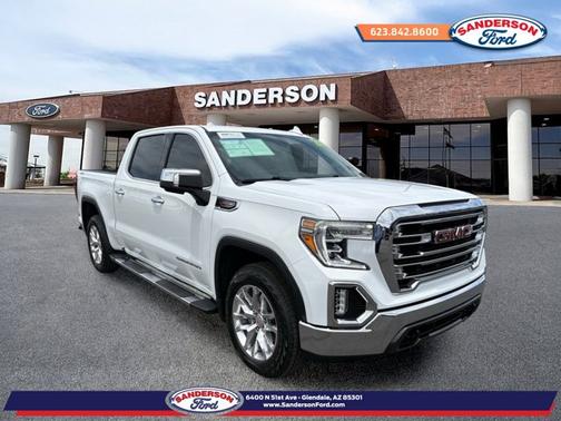 Summit White 2021 GMC Sierra 1500 SLT