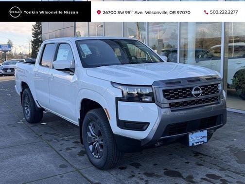 Glacier White 2026 Nissan Frontier SV